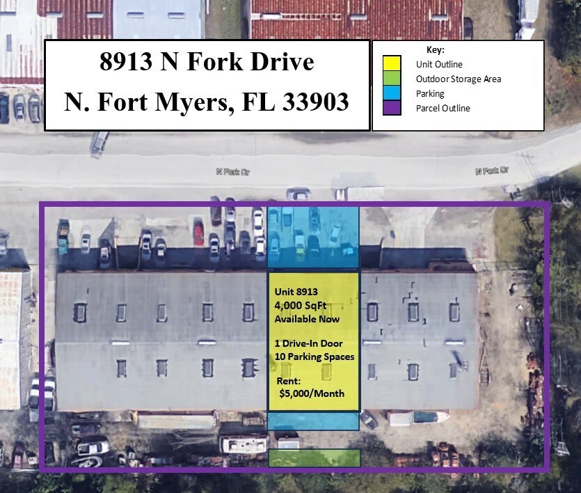 The building from above · unit 8913 outlined